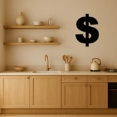 Dolar Sembolü MDF Dekoratif Tablo thumbnail 2