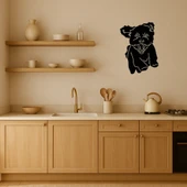 MDF Küçük Köpek Yüzü Duvar Dekoru thumbnail 3