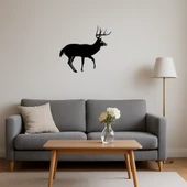 Ahşap Siluet Geyik Dekoratif İç Mekan Tablosu thumbnail 4