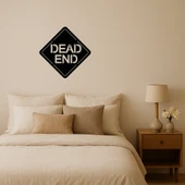 Dead End Sembolü Dekoratif Duvar Tabelası thumbnail 1