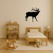 Minimalist Geyik Silueti Tablo thumbnail 3