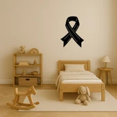 Kanser Farkındalık Kurdele Dekoratif Tablo thumbnail 2