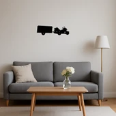 Retro Motorcu MDF Dekoratif Tablo thumbnail 4