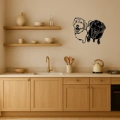 Küçük Köpekler MDF Dekoratif Duvar Tablosu thumbnail 2