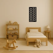 Monokrom Çizgilerle Dekoratif MDF Tablo thumbnail 3