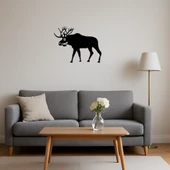 Modern Geyik Silüeti Dekoratif Tablo thumbnail 3