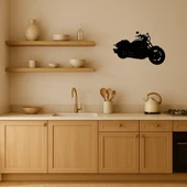 Şık ve Zarif MDF Motosiklet Duvar Dekoru thumbnail 2