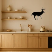 Ahşap Siluet Geyik Dekoratif İç Mekan Tablosu thumbnail 2