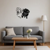 Küçük Köpekler MDF Dekoratif Duvar Tablosu thumbnail 4