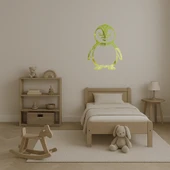 Sevimli Penguen Tasarımlı  Altın Aynalı Tablo thumbnail 4