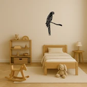 Çift Macaw Papağan MDF Dekoratif Tablo thumbnail 2