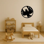 Barış Güvercini Yuvarlak Dekoratif Duvar Tablosu thumbnail 3