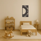 Ahşap Abstrakt Çiçek Desenli Dekoratif Duvar Tablosu thumbnail 3