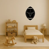 Amerikan Futbolu ve Uzunboynuzlu Boğa Tablosu thumbnail 3