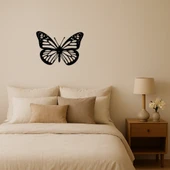 Çiçek ve Kelebek Motifli MDF Tablo thumbnail 1