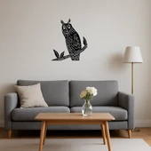 Minimalist Baykuş Temalı Duvar Dekoru thumbnail 4