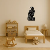 Ağaç Kütüğünde Amerikan Kartalı MDF Dekoratif Tablo thumbnail 3