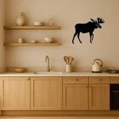Ahşap Geyik Silueti Duvar Dekoru thumbnail 2