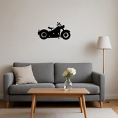 Vintage Tarzı Motorcu MDF Duvar Dekoru thumbnail 4