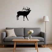 Minimalist Geyik Silueti Tablo thumbnail 4