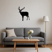 Vintage Geyik ve Orman Tablosu thumbnail 4