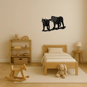 Sevimli Köpek ve Yavru Dekoratif Tablo thumbnail 3