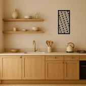 Geometrik ve Çiçek Desenli Duvar Paneli thumbnail 2