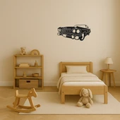 Vintage Klasik Araba MDF Duvar Dekoru thumbnail 2