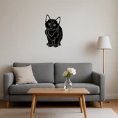 Minimalist Kedi Temalı Dekoratif Tablo thumbnail 4