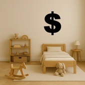 Dolar Sembolü MDF Dekoratif Tablo thumbnail 3