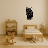 Minimalist Kedi Temalı Dekoratif Tablo thumbnail 3