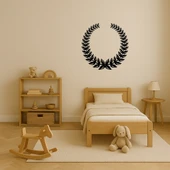 Yuvarlak Zeytin Dalı Tasarımlı Dekoratif Tablo thumbnail 3