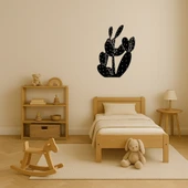 Minimalist Kaktüs Desenli MDF Tablo thumbnail 3