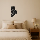 Modern Köpek Silüet Dekoratif Tablo thumbnail 1