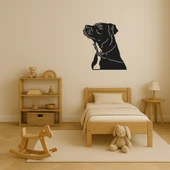 Köpek Yüzü Motifli Dekoratif Tablo thumbnail 4