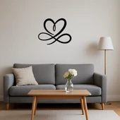 Kalp ve Sonsuzluk Dekoratif Tablo thumbnail 4