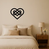 Minimalist Kalp Desenli MDF Duvar Dekoru thumbnail 1