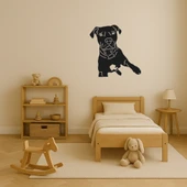 Şık Köpek Yüzü MDF Dekoratif Tablolar thumbnail 3