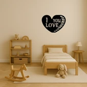 Aşk Dolu Kalp Tasarımlı MDF Dekoratif Tablo thumbnail 3