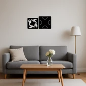 Modern Abstract Desen İç Mekan Dekoratif Tablo thumbnail 4