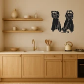 Gözlüklü Köpekler Dekoratif Tablo thumbnail 2