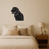 Sevimli Köpek Yüzü MDF Duvar Sanatı thumbnail 1