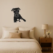 Şık Köpek Yüzü MDF Dekoratif Tablolar thumbnail 1