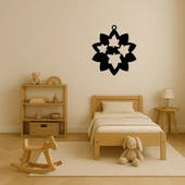 MDF Zarif Çiçek ve Yaprak Desenli Dekoratif Tablo thumbnail 3