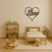 Kalp ve Aşk Temalı Dekoratif Tablo thumbnail 3