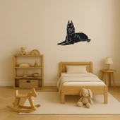 Şık Köpek Silüetli Duvar Dekoru thumbnail 3