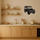 Modern Jeep İllüstrasyonlu MDF Duvar Tablosu thumbnail 2