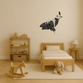 Kelebek Temalı Sanatsal Dekoratif Tablo thumbnail 3