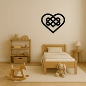 Minimalist Kalp Desenli MDF Duvar Dekoru thumbnail 3