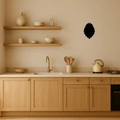 İkili Ağaç Yaprağı Desenli Dekoratif Tablo thumbnail 2